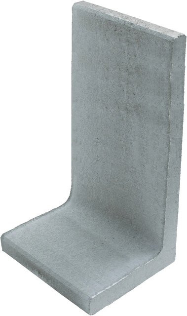 Diephaus L-Stein unbewehrt aus Beton in Grau, B: 100 cm, H: 50 cm, T: 50 cm, Höhe: 7 cm - Bild 1