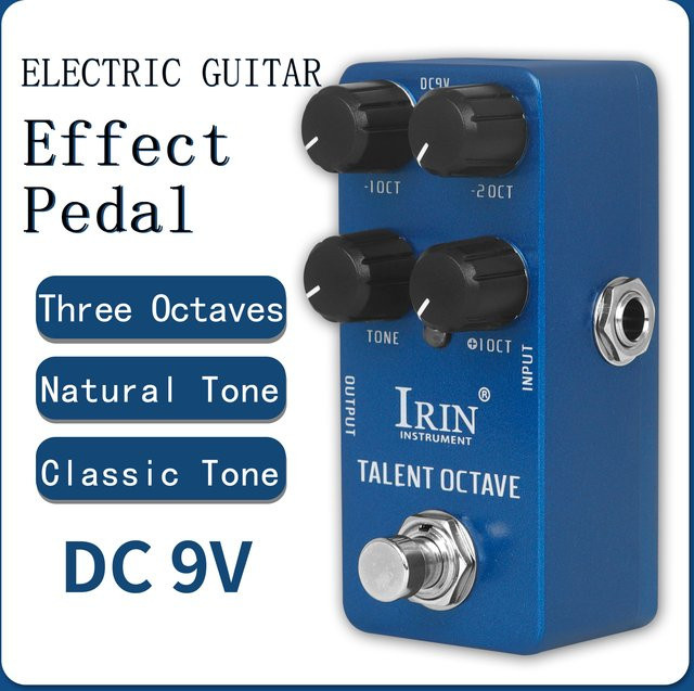 IRIN RS-19 Talent Octave Gitarreneffektpedal mit 3 Octave Separate Sounds in Blau - Bild 1