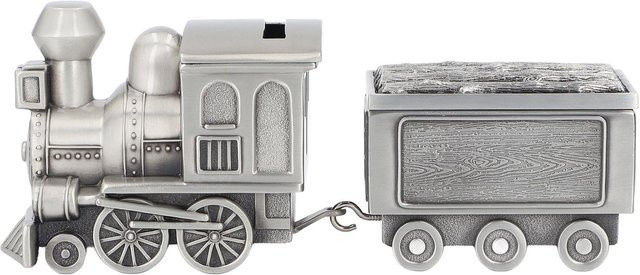 GoolRC Retro Spardose aus Metall in Silber als dekoratives Zug-Modell für die Heimdekoration - Bild 1