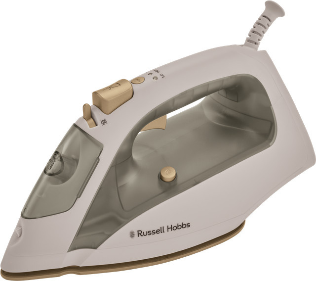 Russell Hobbs Fabric Luxe BakedStone 28680-56 Dampfbügeleisen in Weiß mit Anti-Calc-Funktion und Antihaftbeschichtung - Bild 1