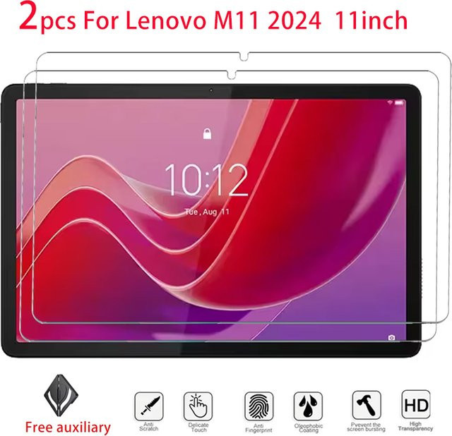 2er-Set gehärtete Glas Displayschutzfolie für Lenovo Tab M11 11 Zoll in Transparent - Bild 1