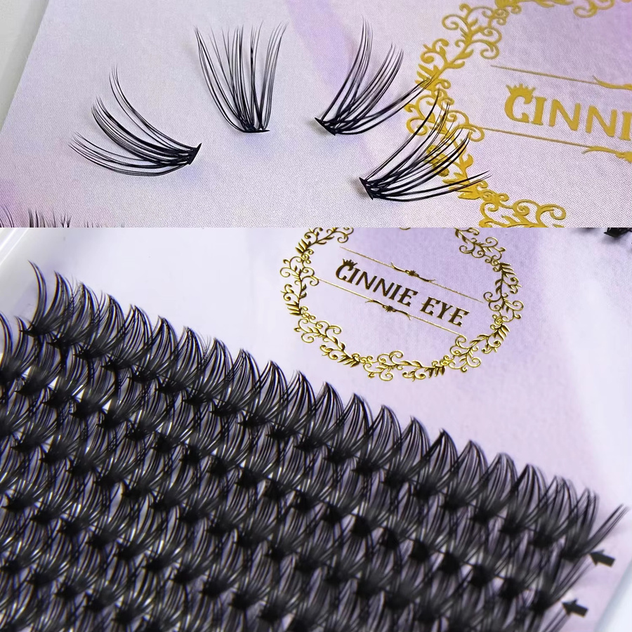 CINNIE EYE Wimpern Einzelne Cluster, Black, Unisex - Bild 5