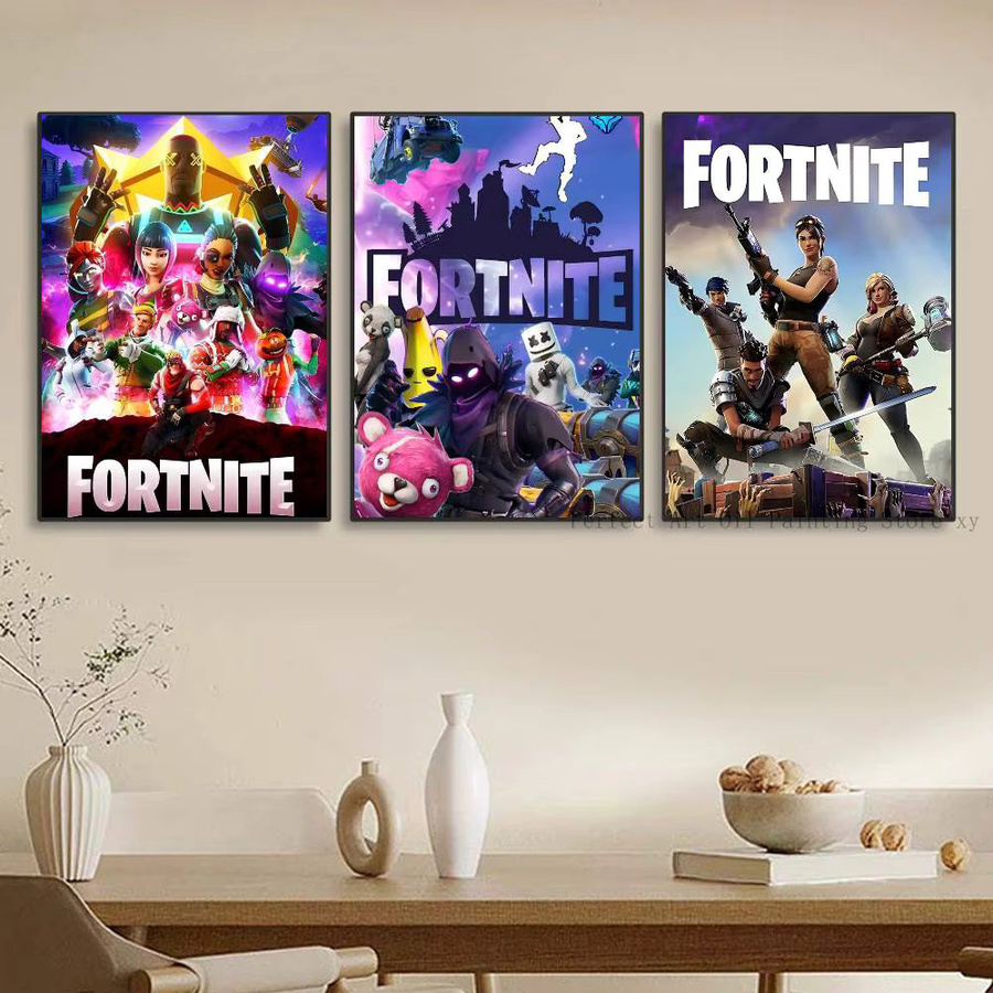 Selbstklebendes und wasserfestes Fortnite Poster in Multicolour für deine Wanddekoration - Bild 4