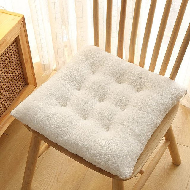YTO Home 2 Verdicktes Plüsch-Stuhlkissen für Esszimmer, Büro und Studenten, B/T: 40 x 40 cm - Bild 1