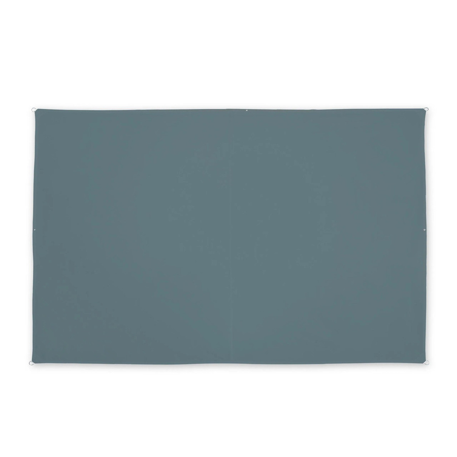 Relaxdays Sonnensegel aus Polyester in Grau, rechteckig, wasserabweisend und witterungsbeständig mit UV-Schutz 50+ - Bild 2