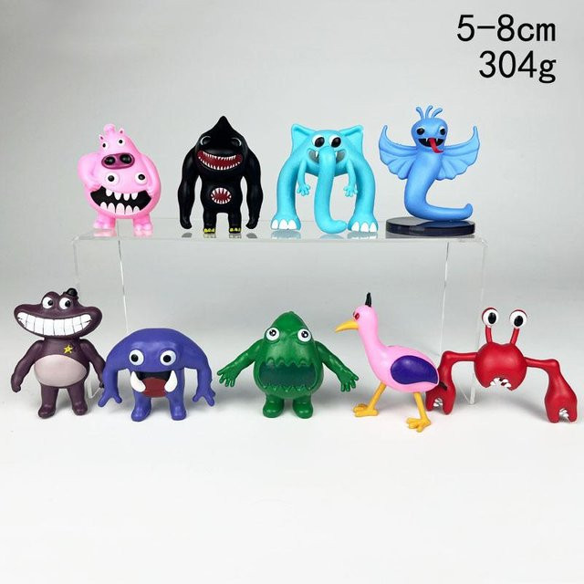 Fashnics Garten von Banban Jumbo Josh Monster Puppe, 8-teiliges Set, Grün - Bild 1