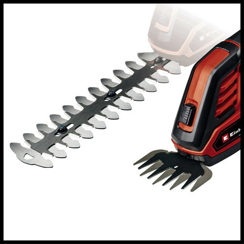 Einhell Power X-Change Akku-Gras- und Strauchschere GE-CG 18/100 Li-Solo in Rot/Schwarz - Bild 3