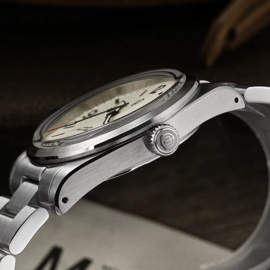Watchdives Armbanduhr, Quarz, Edelstahl, Saphirglas, Schwarz, Herren - Bild 5