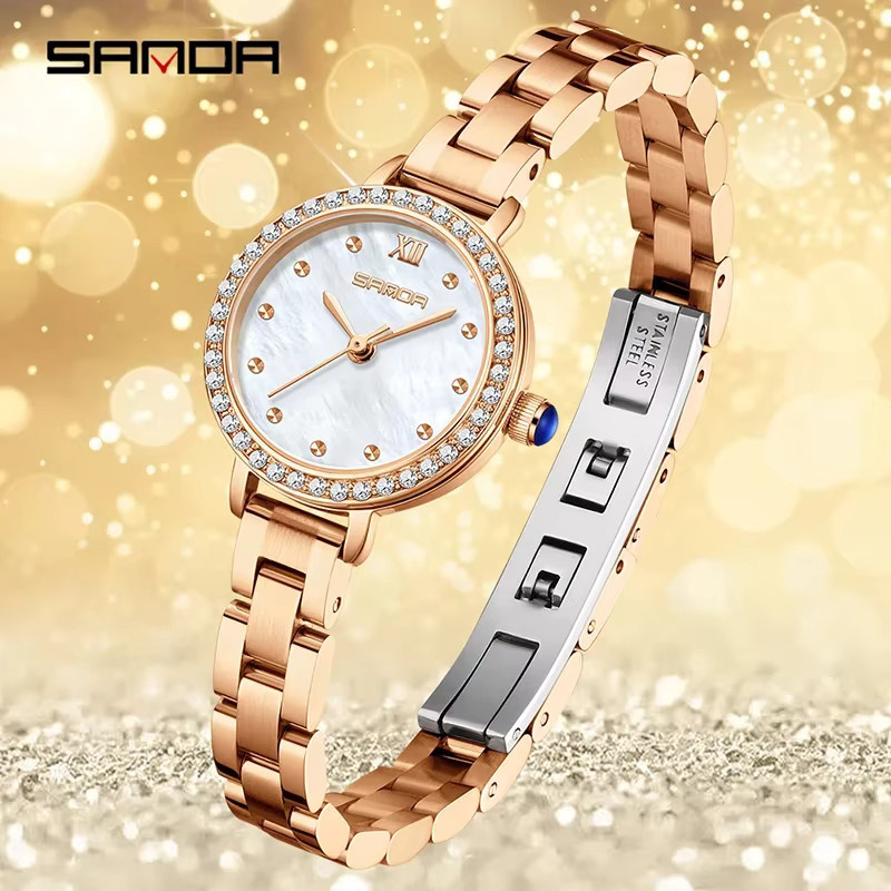 SANDA Armbanduhr, Quarz, Legierung, Damen, wasserdicht - Bild 2