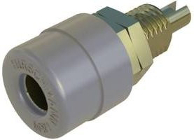 Hirschmann Test & Measurement BIL 20 Laborbuchse Grau, vertikaler Einbau mit 4mm Stift-Durchmesser - Bild 1
