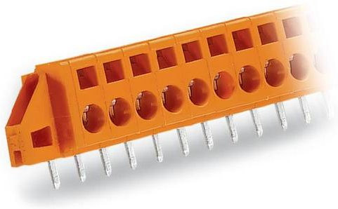 WAGO Federkraftklemmblock 231-640/017-000 2.5 mm² 10-polig Orange 25 Stück - Bild 1