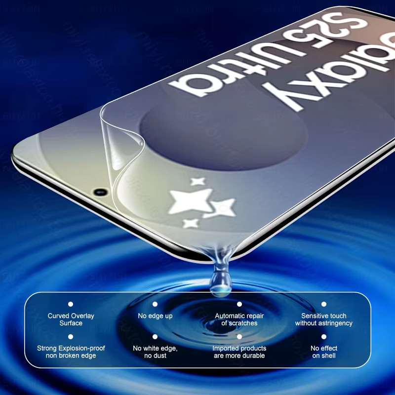 3-4 Stück Weiche Hydrogel-Displayschutzfolien für Samsung Galaxy S25 S26 Ultra 5G, Transparent - Bild 4