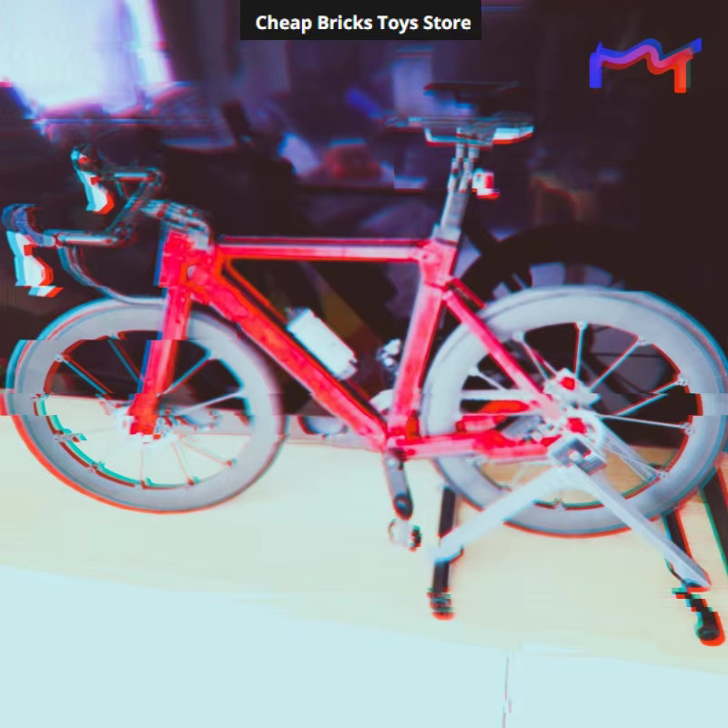 Moc Rennrad Bausteine, Replik-Fahrrad Ausstellungsmodell, 1.015 Teile - Bild 4