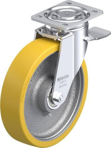 Blickle LH-GTH 250K-ST Lenkrolle mit Feststeller, Rad-Durchmesser: 25 cm, Tragfähigkeit: 900 kg - Bild 1