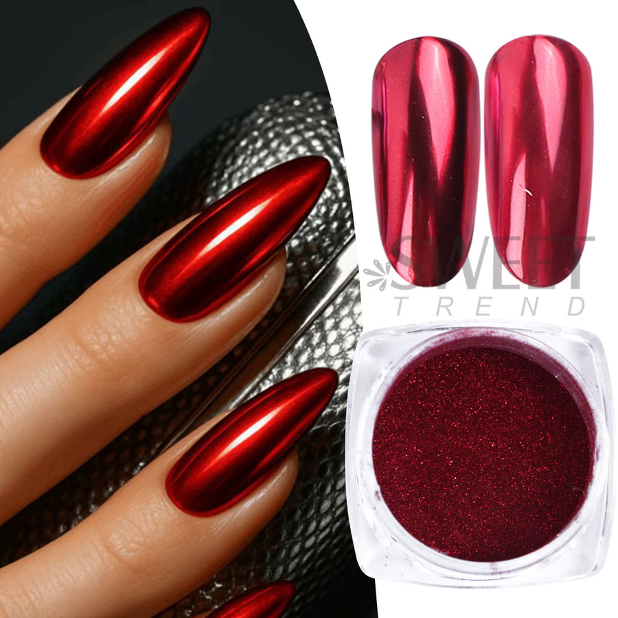 SWEET TREND Nagelpuder, Rot, Metallic - Bild 3