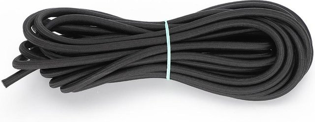 OutsideWorld Elastisches Rundkordel für Kleidung und DIY, Schwarz, Durchmesser: 7 mm, Länge: 10 m - Bild 1