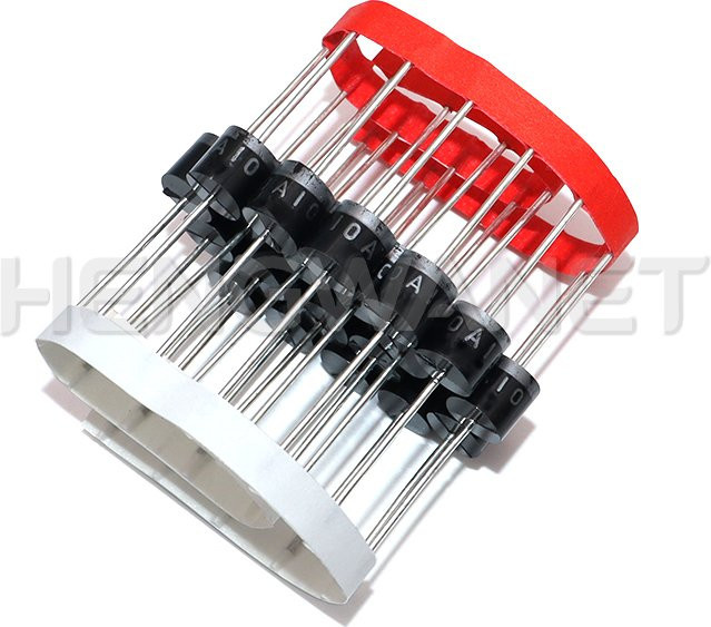HENGWANET Gleichrichterdiode Set R-6 in Schwarz, 20 Stück, 6A 10A 20A, 1000V 2000V - Bild 1
