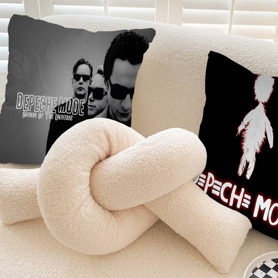 D-Depeches Modes Kissenbezug aus Peach Skin in Mehrfarbig, Quadratisch, B/B: 18 x 18 cm - Bild 1