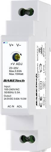 Voltcraft Hutschienen-Netzteil DIN-Rail 24V 0.63A 15W in Weiß - Bild 1