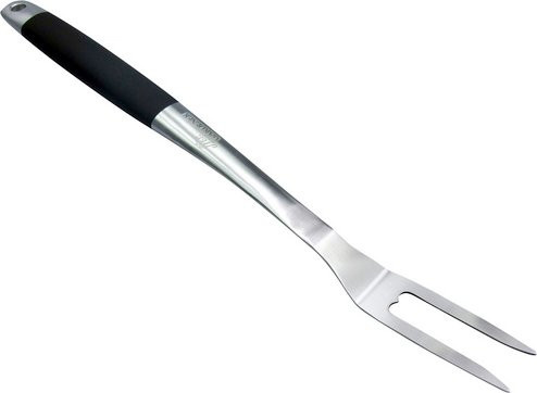 Mr. GARDENER Grillgabel aus Edelstahl in Silber mit Kunststoffgriff, Länge: 44,5 cm - Bild 1