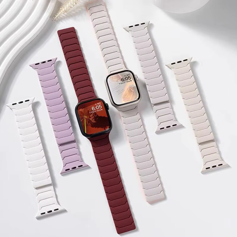 Magnetisches Silikonarmband für Apple Watch, Silikon, Unisex - Bild 3