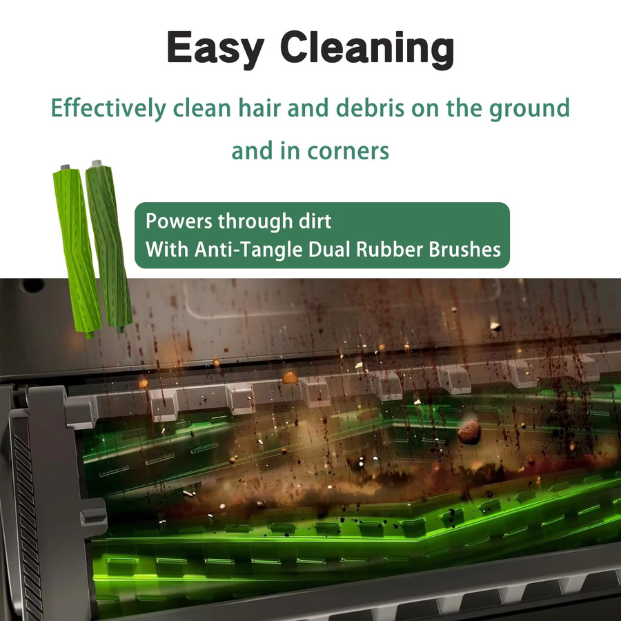 Zubehörset für iRobot Roomba Plus 504 Vac & Max 705 Staubsauger mit Staubbeuteln, Filtern und Seitenbürsten - Bild 3