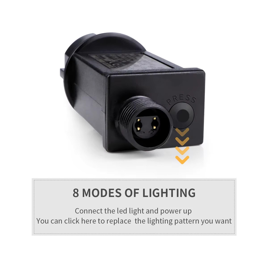 CHNAITEKE Wasserdichte 24V LED-Lichterkette für Outdoor, Garten und Dekoration - Bild 2