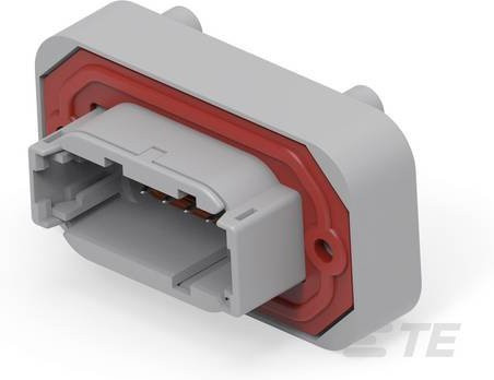 TE Connectivity Leiterplattensteckverbinder DTM15-12PA in Grau mit 12 Polen und einem Rastermaß von 4,19 mm - Bild 1