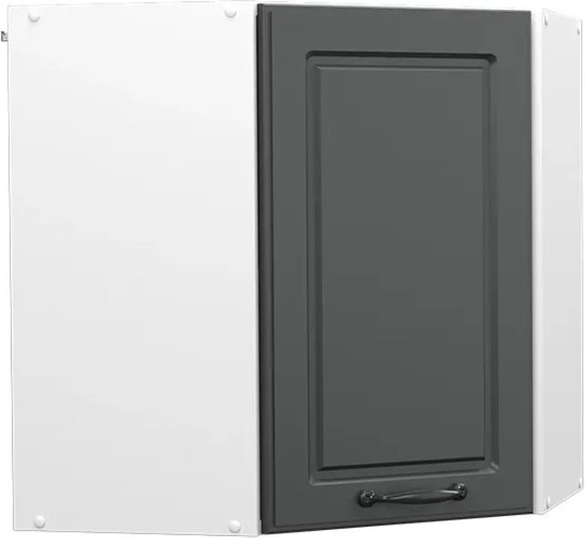 Vicco Eckhängeschrank R-Line Küchenschrank im Landhausstil, Weiß-Anthrazit, Breite: 57 cm - Bild 2