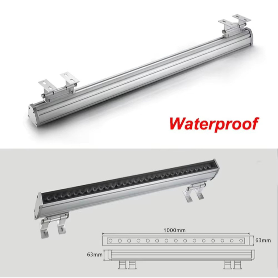 JOYON LED-Wandfluter RGB 36W mit 3000K, wasserdichte Außenleuchte IP65 für Gebäude und Werbetafeln, Multicolor, Länge: 100 cm - Bild 2