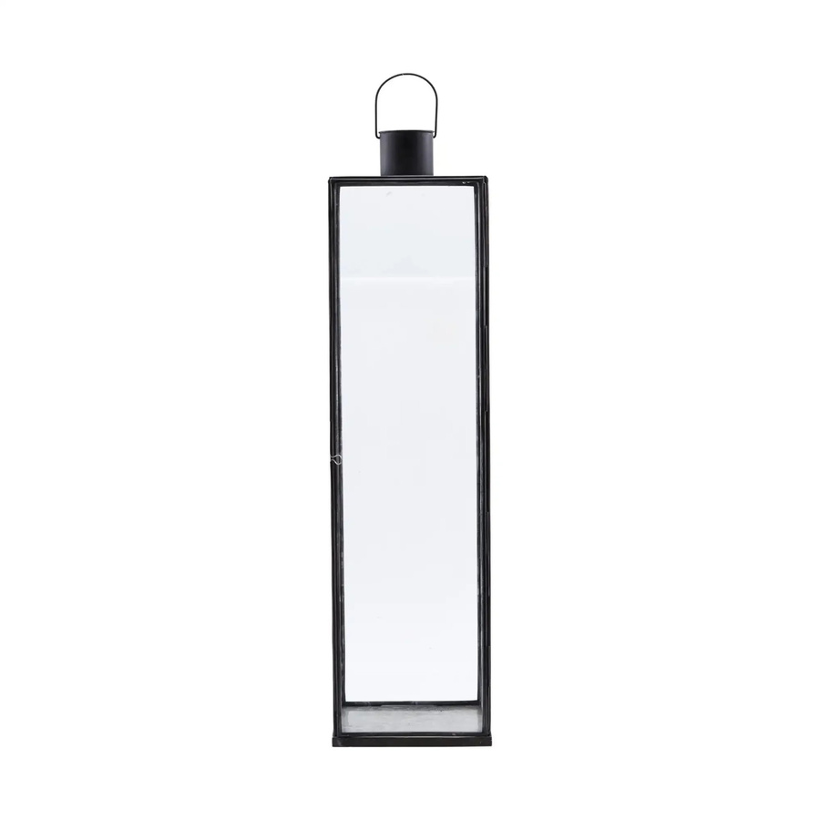 House Doctor Laterne Narrow in dunkel Antik aus Metall und Glas, Höhe: 79 cm - Bild 1