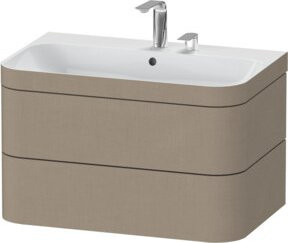 Duravit Möbelwaschtisch-Unterschrank Happy D.2 Plus in Leinen Beige mit 2 Schubkästen B/T: 77,5 x 49 cm - Bild 1