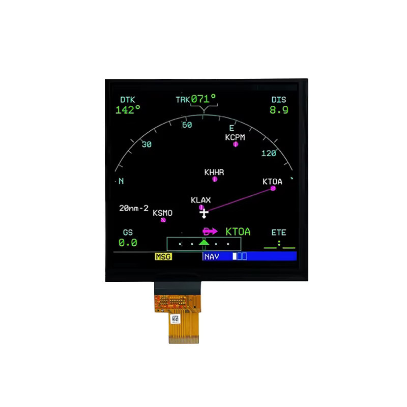6,8 Zoll Flight Simulator LCD-Display mit IPS TFT Technologie, 768x768 Auflösung, 500 nits Helligkeit und Treiberplatine, Schwarz - Bild 2