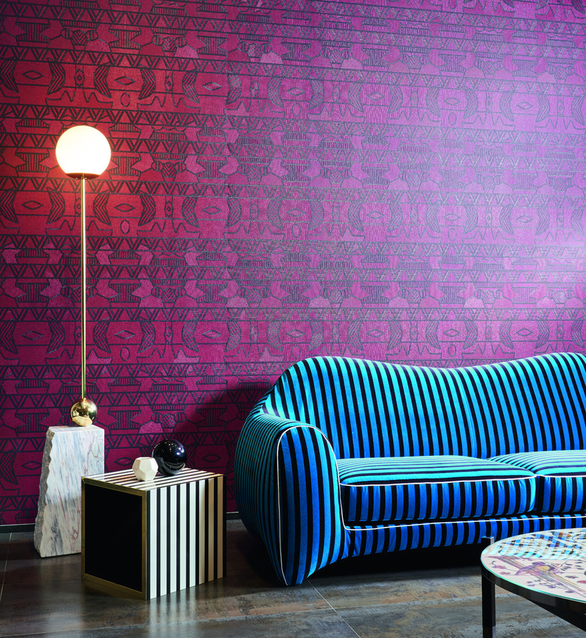 Arte Wallpaper Empire 50550 - Geometrische Vlies Tapete in Lila mit abstraktem Design - Bild 1