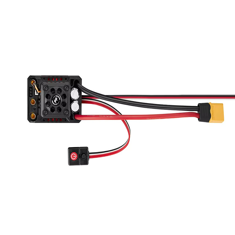 Hobbywing Quirin WP 10BL120 G2 120A IP67 Waterproof Brushless Speed Controller ESC für 1/10 und 1/12 RC Autos in Schwarz - Bild 3