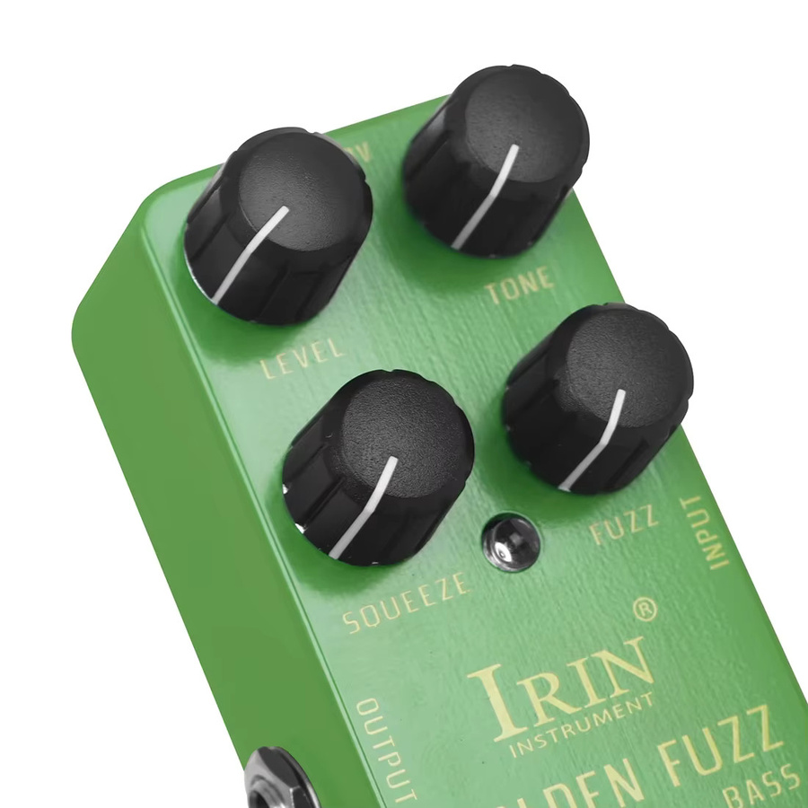 IRIN RS-20 Golden Fuzz Bassgitarren-Effektpedal in Gold und Grün mit True Bypass für E-Gitarren - Bild 3