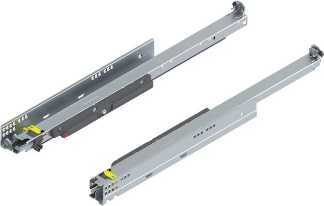 Blum Movento Vollauszug Tip On 760H6000T Nennlänge 600 mm, Farbe Silber, Tragkraft bis 40 kg - Bild 1