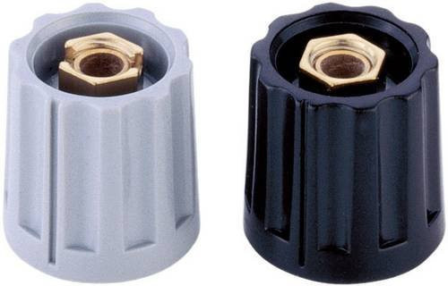 Mentor 331.6 Drehknopf mit Zeiger Schwarz aus Kunststoff, Durchmesser: 15 mm, Höhe: 14 mm - Bild 1
