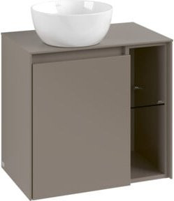 V&B Waschtischunterschrank Collaro in Wine Red mit LED-Beleuchtung und Sensorschalter, B/T/H: 60 x 54,8 x 38 cm - Bild 1