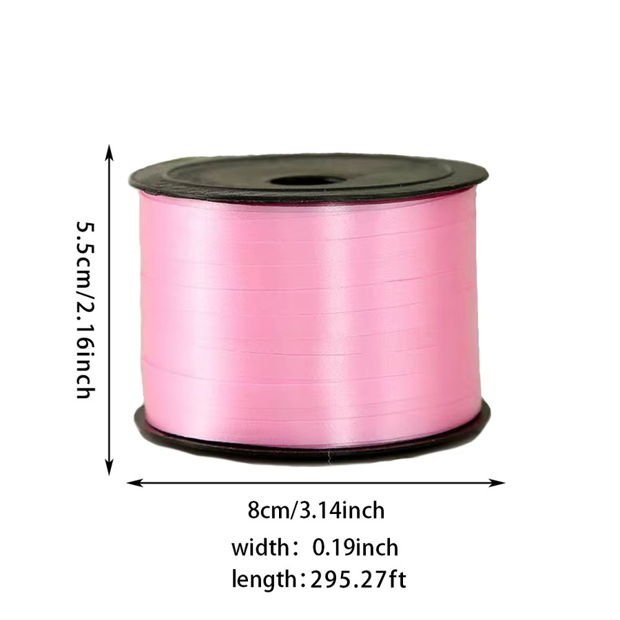 Runtowo Ballonband Pink, 1 Rolle für Hochzeits-, Party- und Geburtstagsdekoration, 91,44 m - Bild 2