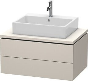 Duravit Waschtischunterschrank L-Cube mit 2 Schubkästen in Tau Matt Beige, B: 82 cm, T: 54,7 cm, H: 40 cm - Bild 1