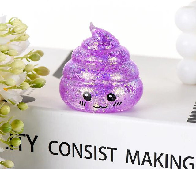 Squishy Maltose Kackhaufen Stressball, Blindbox, Glitzer, Dehnbar, Quetschen - Bild 1