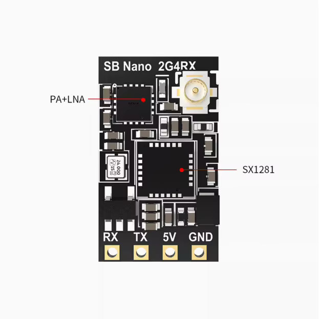 SpeedyBee Nano 2,4G ELRS Empfänger für FPV-Drohnen in Schwarz oder Weiß - Bild 2