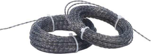 Vibratite Kernverstärkte Trimmerleine in Grau, 2 Rollen à 10m (insgesamt 20m) Nylonschnur für Elektro- und Benzin-Trimmer - Bild 1