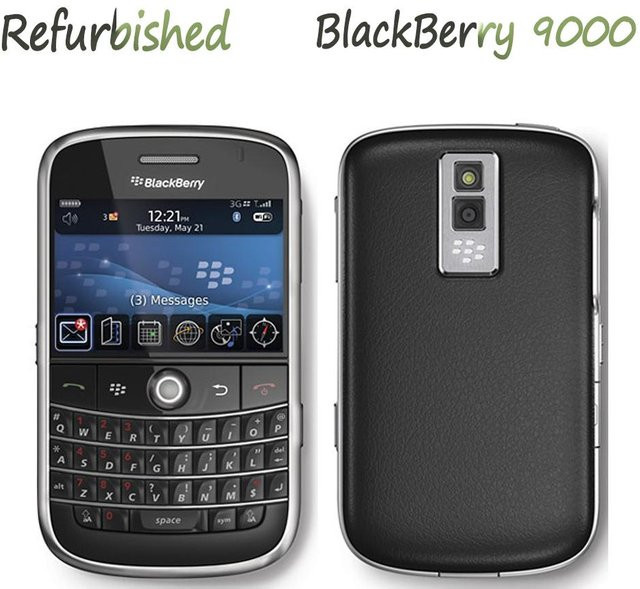 Blackberry Bold 9000 Refurbished Mobiltelefon Schwarz mit 1GB ROM und 128MB RAM, 3G-Netzwerk, 1 SIM-Slot - Bild 1