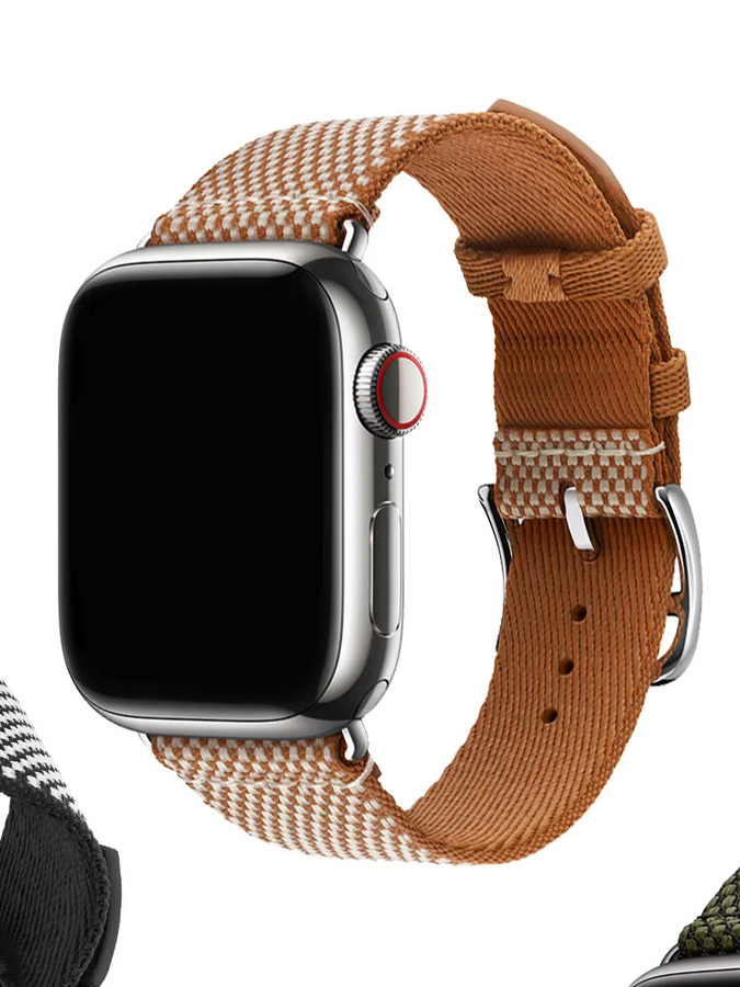 URVOI Uhrenarmband Canvas, Kariert, Unisex, 46 mm - Bild 3