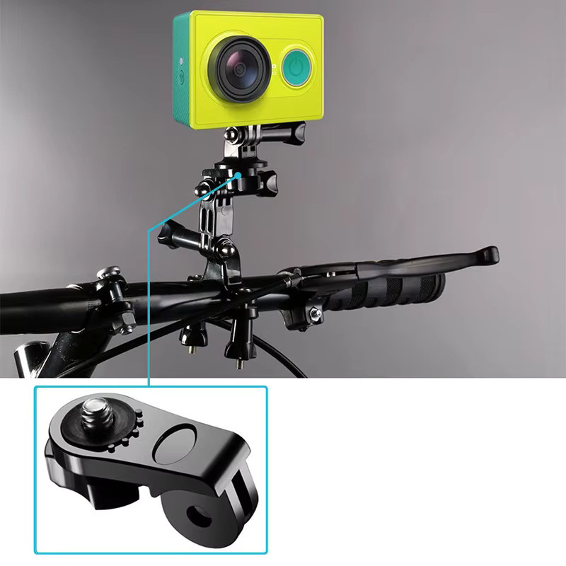 Rutschfester Gewinde-Adapter und Halter-Konverter für GoPro und Insta360 Action Kameras, Schwarz - Bild 4