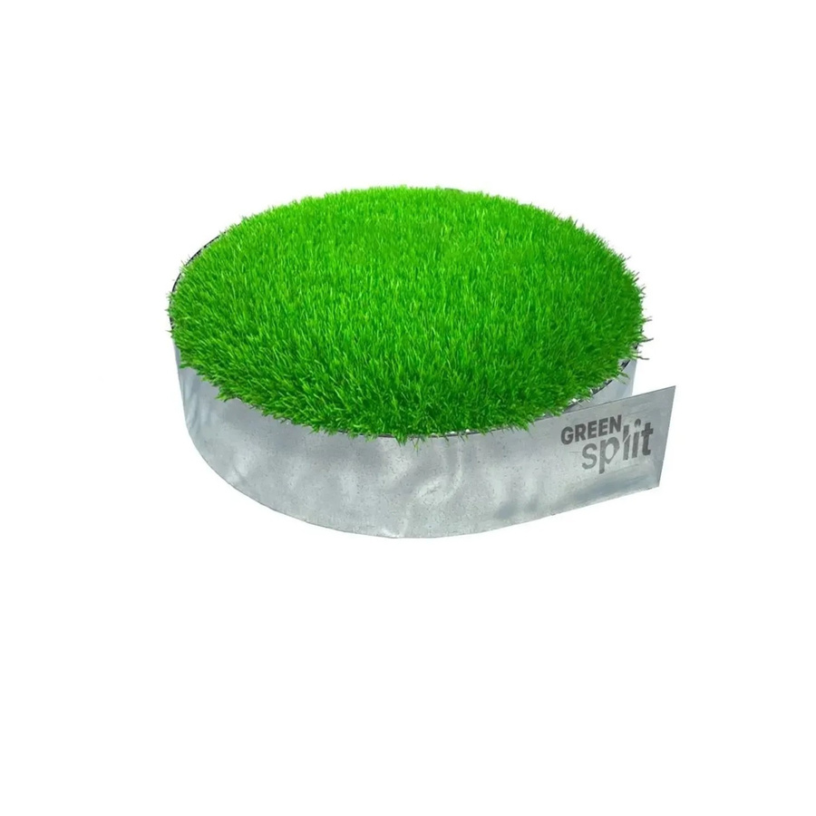 Green-split Rasenkantenband aus Aluminium-Zink in Silber, Länge: 15 m, Höhe: 15 cm - Bild 2
