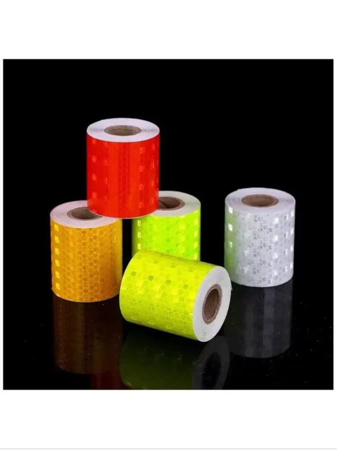 Reflektierendes Klebeband als Sicherheitsaufkleber für Auto, LKW und Anhänger, wasserdicht, Breite: 5 cm, Länge: 3 m, Farben: Rot, Weiß, Orange, Gelb, Blau, Silber - Bild 3