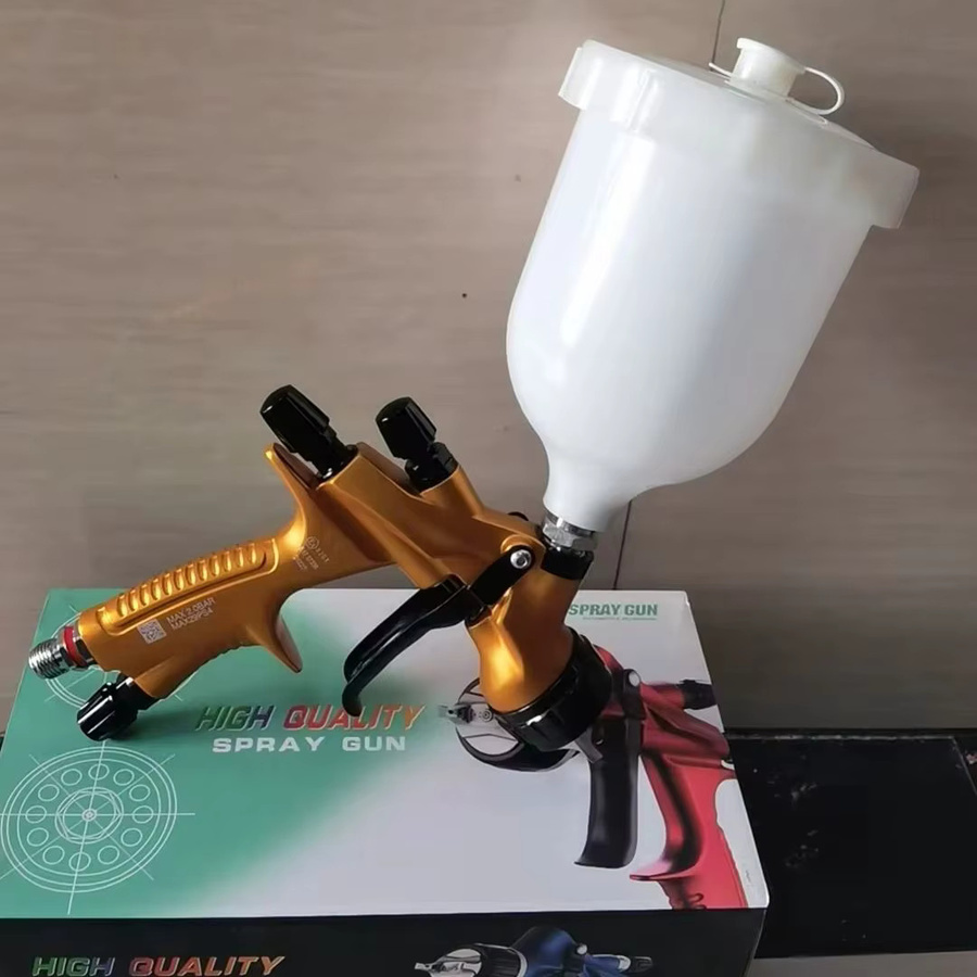 DEVIDISS HVLP NGT Pro TE20 Lite Spritzpistolen-Set in Gold mit 1,3mm Düse für Autolackierungen - Bild 2